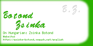 botond zsinka business card